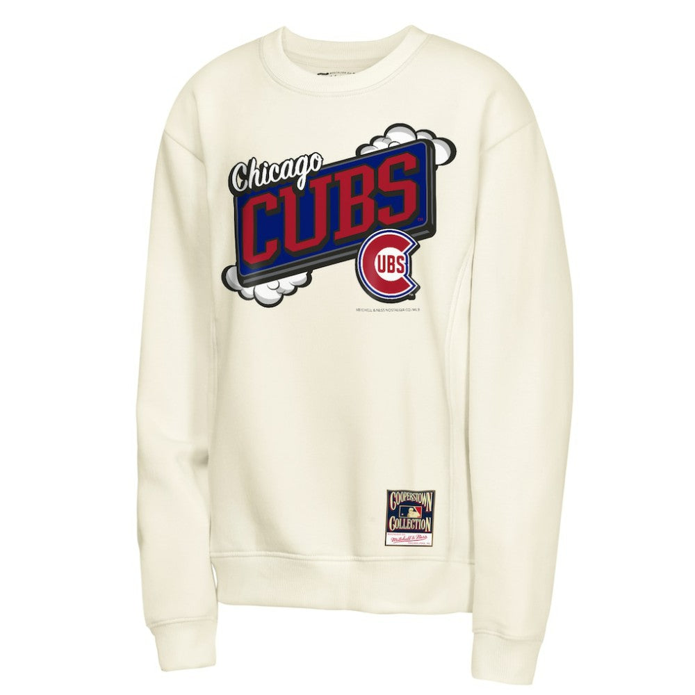 Chicago Cubs Youth Retro Billboard Sweatshirt Natural