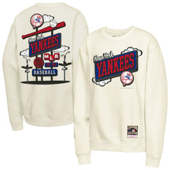 New York Yankees Youth Retro Billboard Sweatshirt Natural