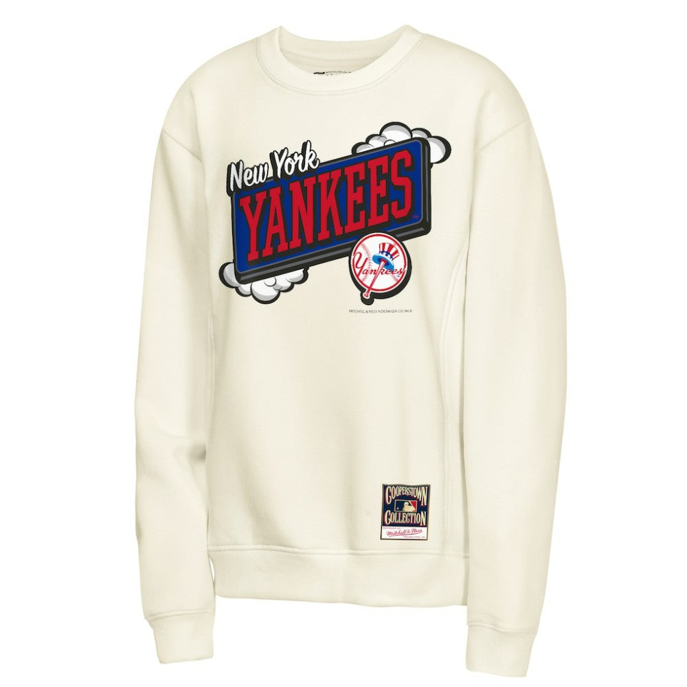 New York Yankees Youth Retro Billboard Sweatshirt Natural