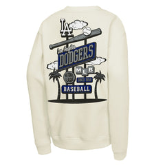 Los Angeles Dodgers Youth Retro Billboard Sweatshirt Natural