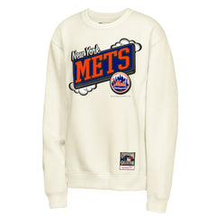 New York Mets Youth Retro Billboard Sweatshirt Natural