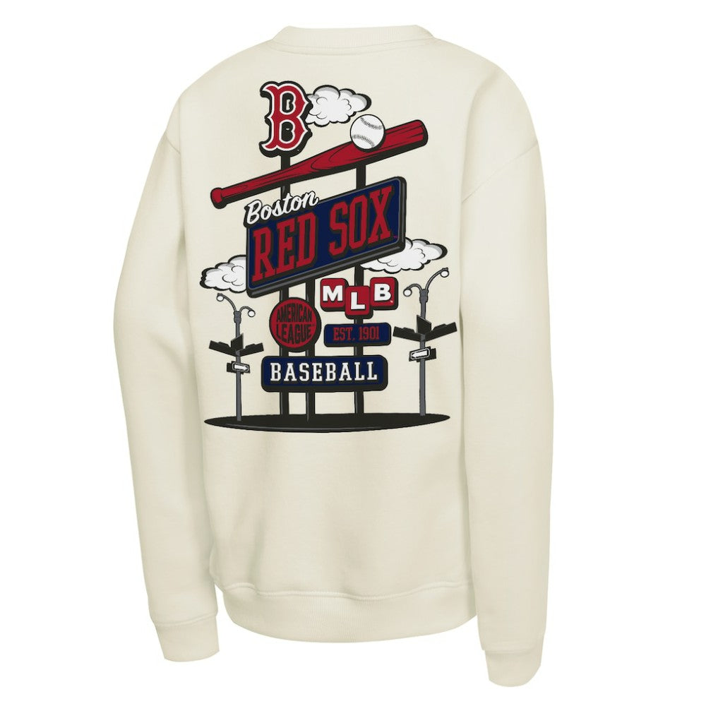 Boston Red Sox Youth Retro Billboard Sweatshirt Natural