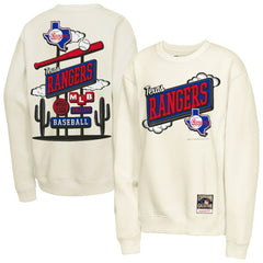 Texas Rangers Youth Retro Billboard Sweatshirt Natural