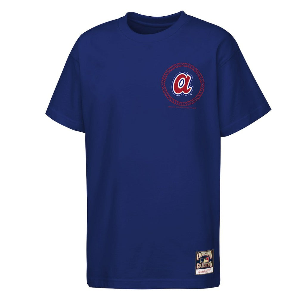 Atlanta Braves Youth Cooperstown Rodeo Rope T-Shirt Navy