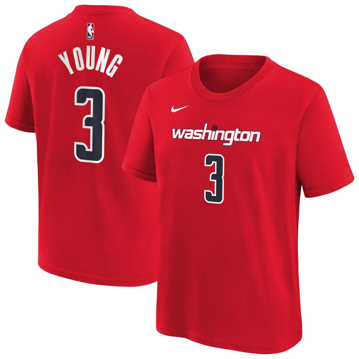 Trae Young Washington Wizards Youth 2026 Name & Number T-Shirt - Red outlet