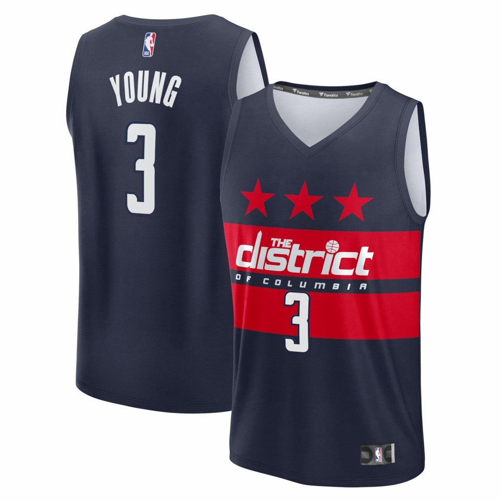 Trae Young Washington Wizards Fast Break - Statement Edition - Navy on sale