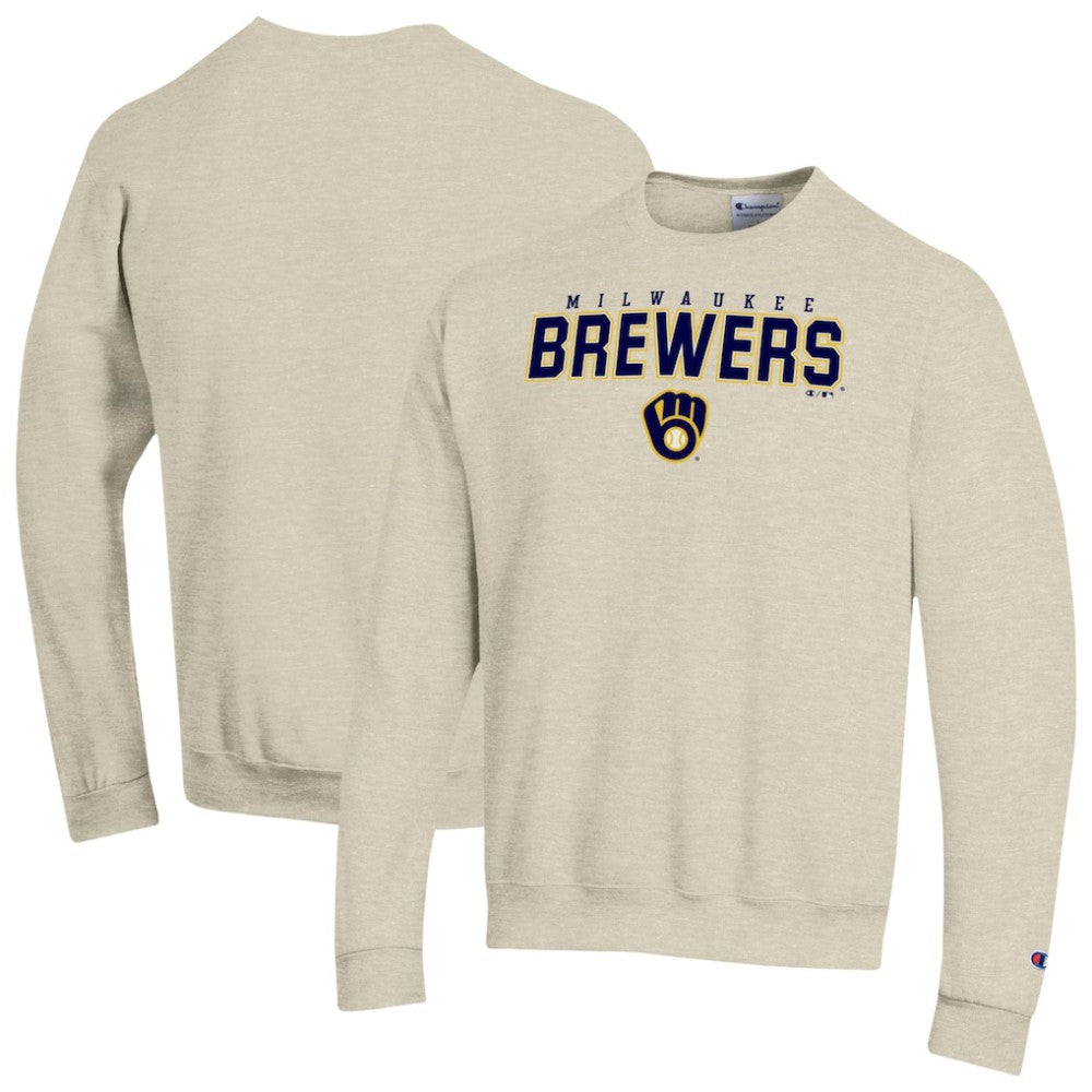 Milwaukee Brewers Champion Eco Powerblend Sweatshirt Oatmeal