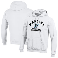 Miami Marlins Champion Eco Powerblend Hoodie White