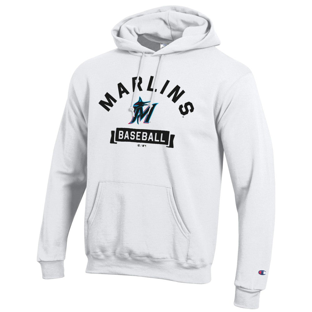 Miami Marlins Champion Eco Powerblend Hoodie White