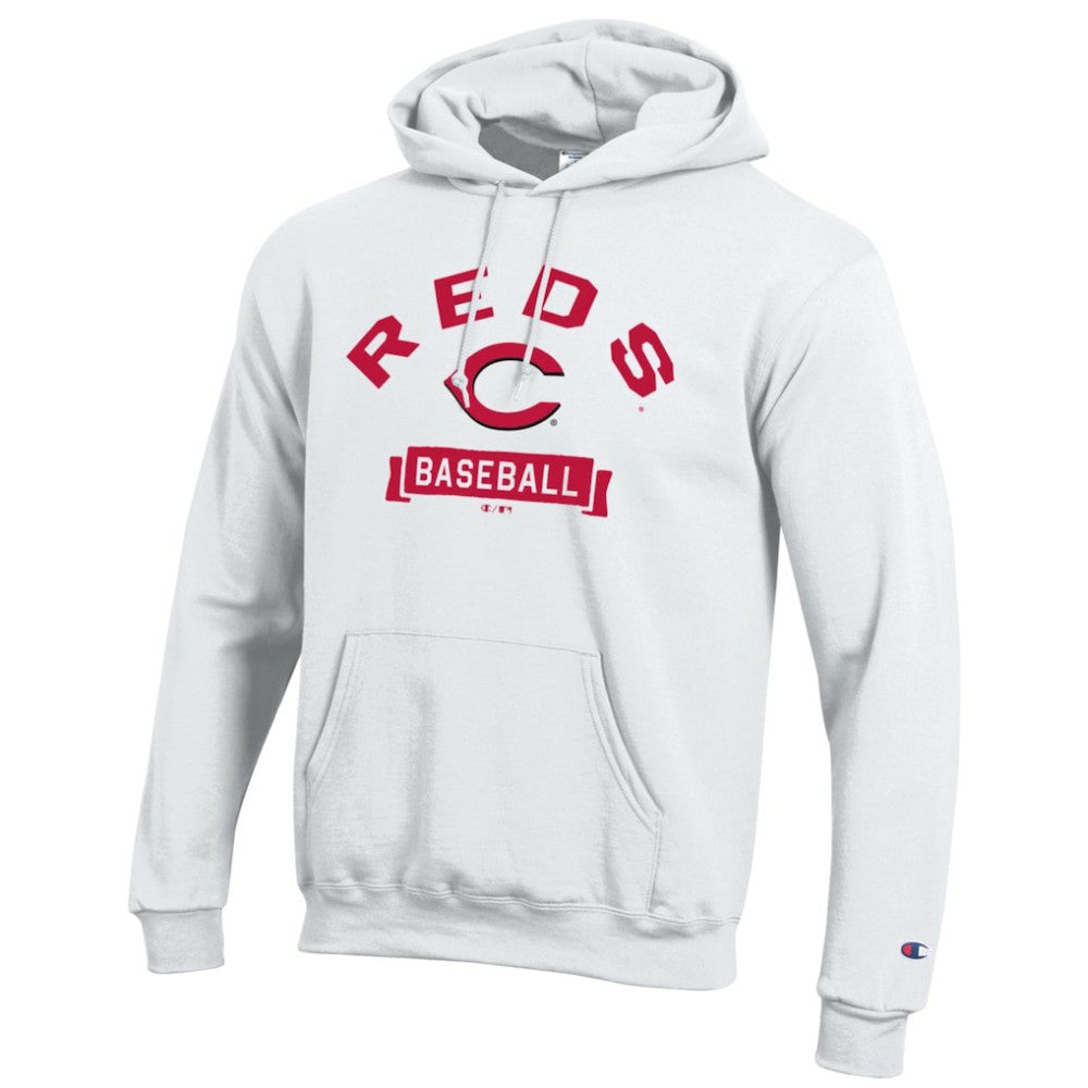 Cincinnati Reds Champion Eco Powerblend Hoodie White