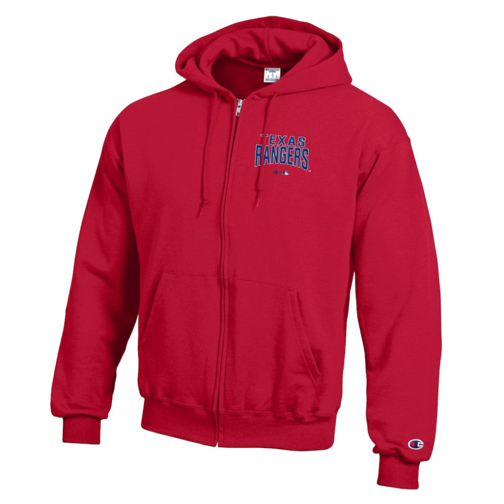 Texas Rangers Champion Eco Powerblend Full-Zip Hoodie Red