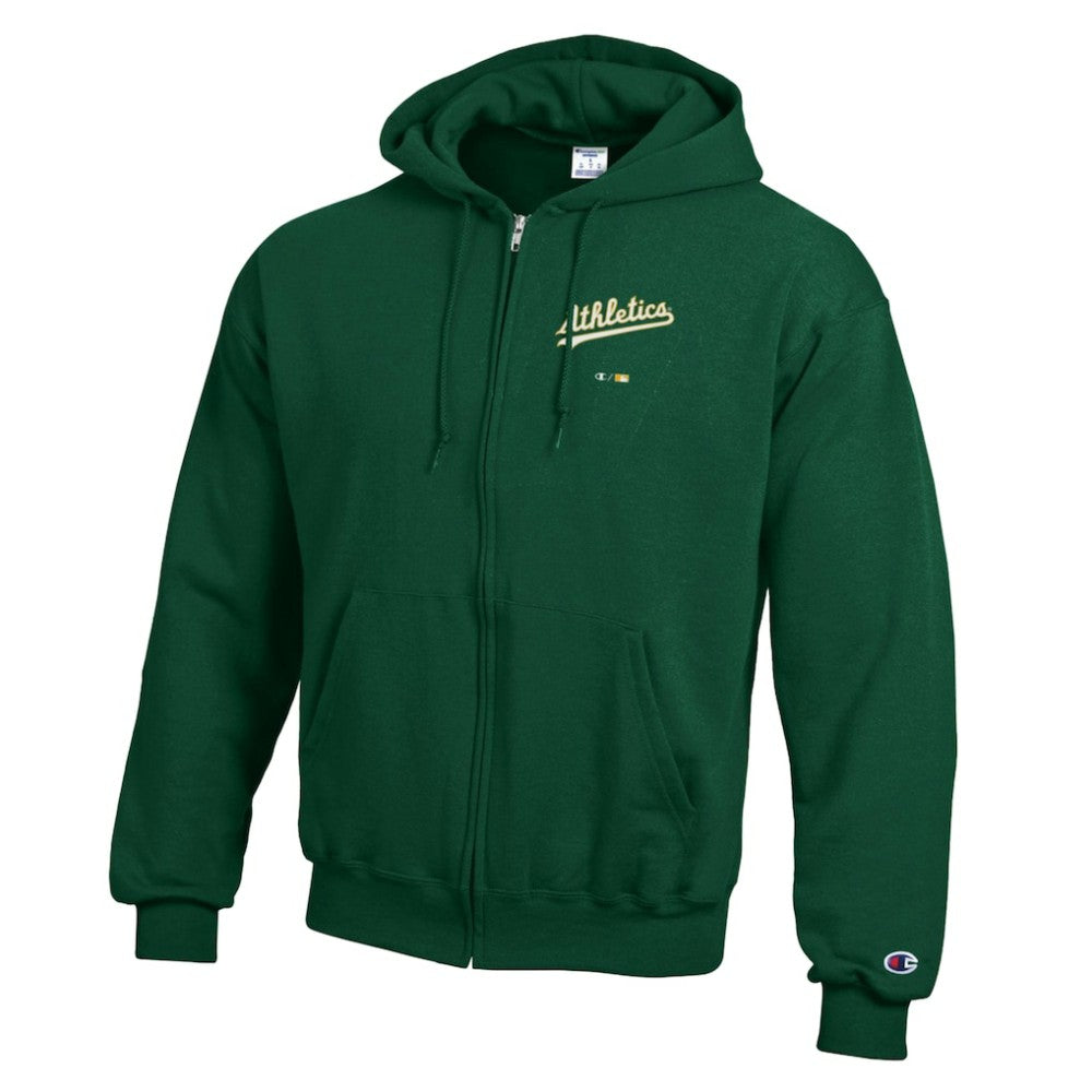 Athletics Champion Eco Powerblend Full-Zip Hoodie Green