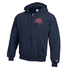 Los Angeles Angels Champion Eco Powerblend Full-Zip Hoodie Navy