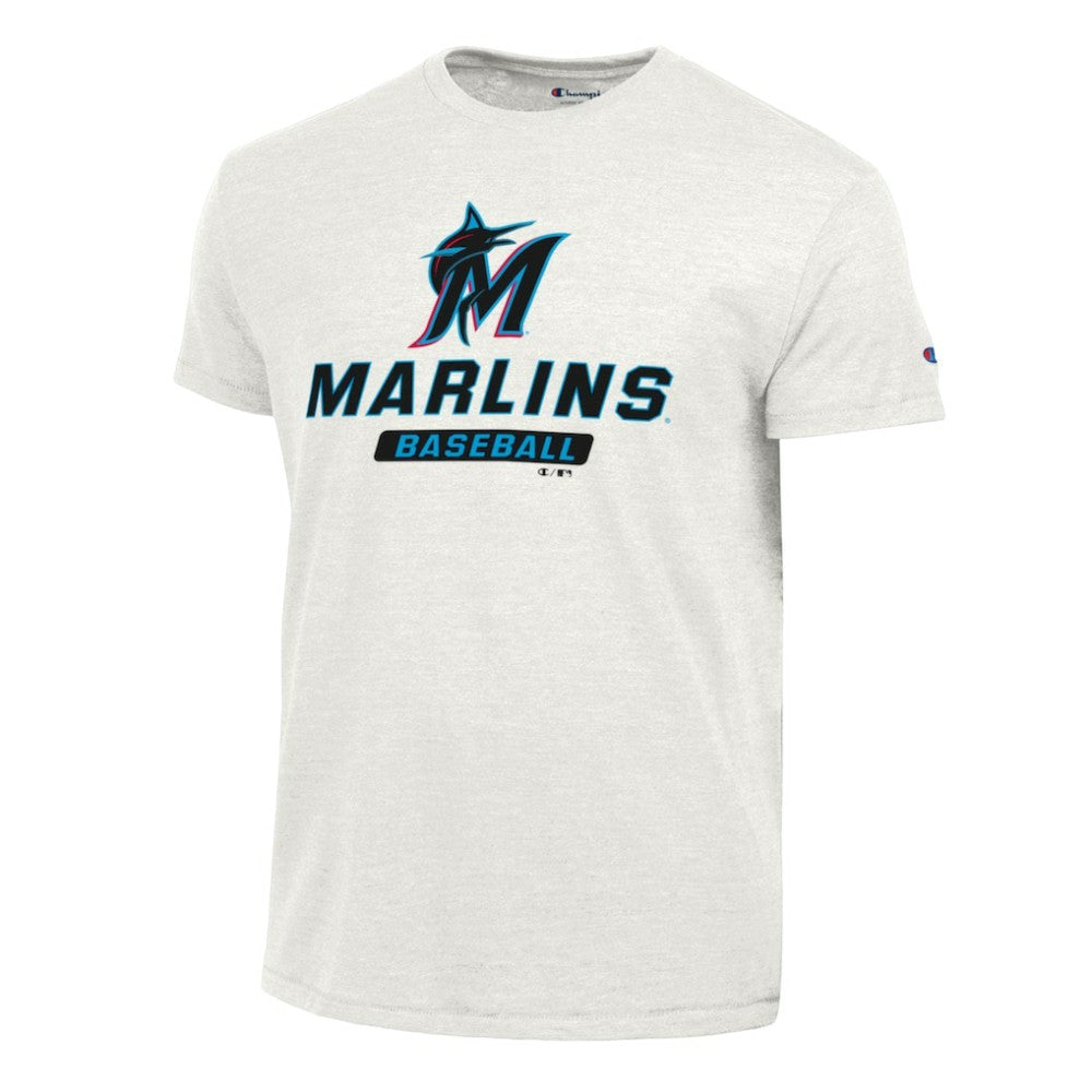 Miami Marlins Champion Ultimate Tri-blend T-Shirt White