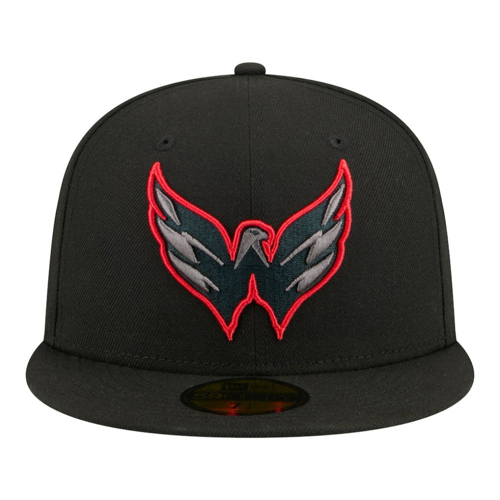 Washington Capitals New Era Color Pop 59FIFTY Fitted Hat - Black Hats
