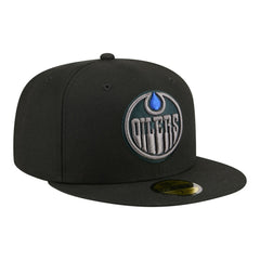 Edmonton Oilers New Era Color Pop 59FIFTY Fitted Hat - Black Hats