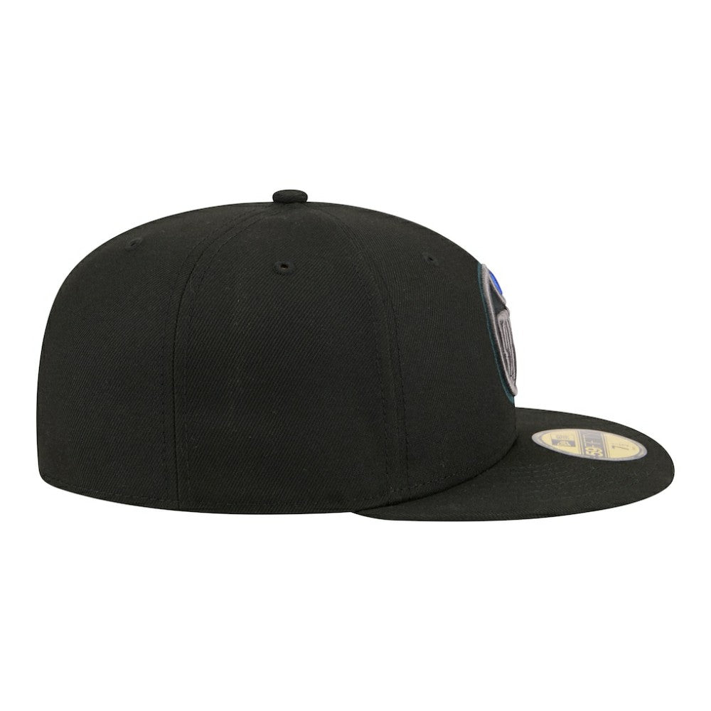 Edmonton Oilers New Era Color Pop 59FIFTY Fitted Hat - Black Hats