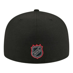 Chicago Blackhawks New Era Color Pop 59FIFTY Fitted Hat - Black Hats