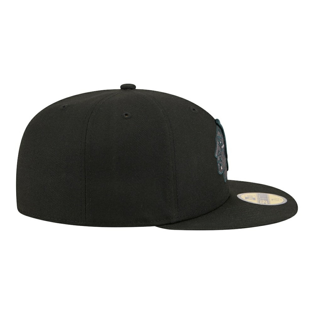 Chicago Blackhawks New Era Color Pop 59FIFTY Fitted Hat - Black Hats
