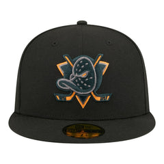 Anaheim Ducks New Era Color Pop 59FIFTY Fitted Hat - Black Hats