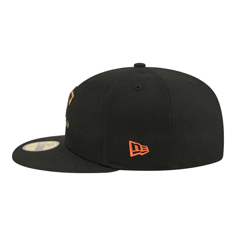 Anaheim Ducks New Era Color Pop 59FIFTY Fitted Hat - Black Hats