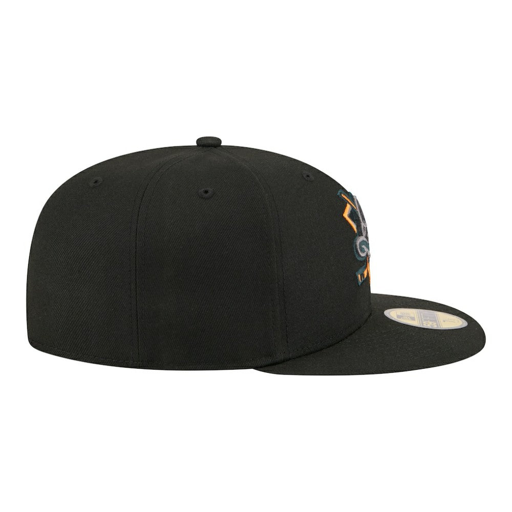 Anaheim Ducks New Era Color Pop 59FIFTY Fitted Hat - Black Hats