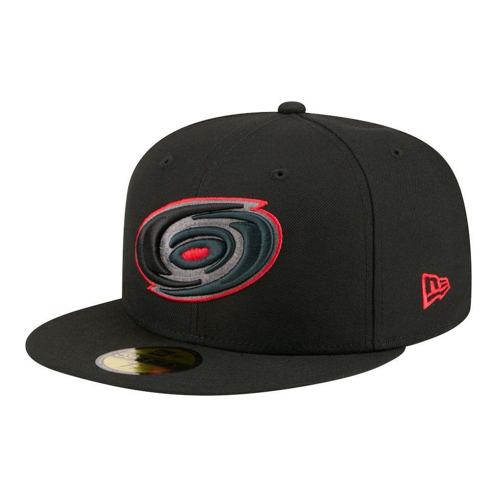 Carolina Hurricanes New Era Color Pop 59FIFTY Fitted Hat - Black Hats