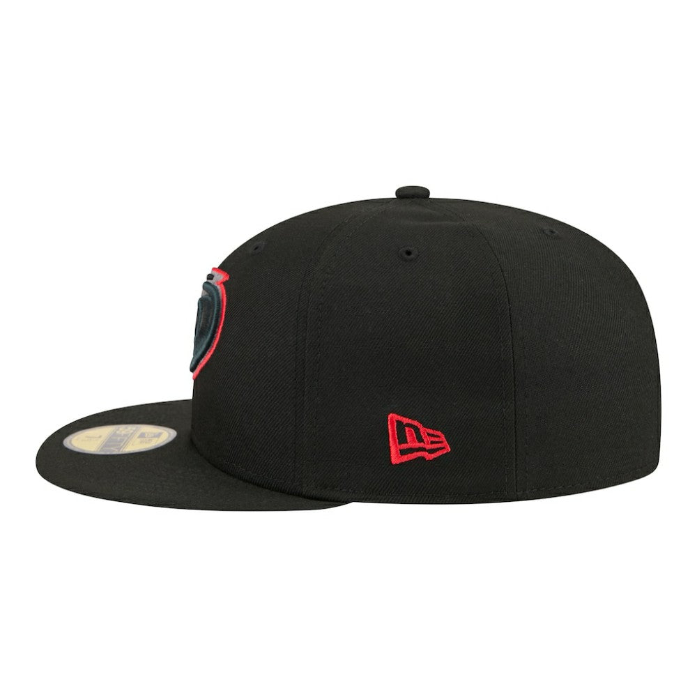 Carolina Hurricanes New Era Color Pop 59FIFTY Fitted Hat - Black Hats