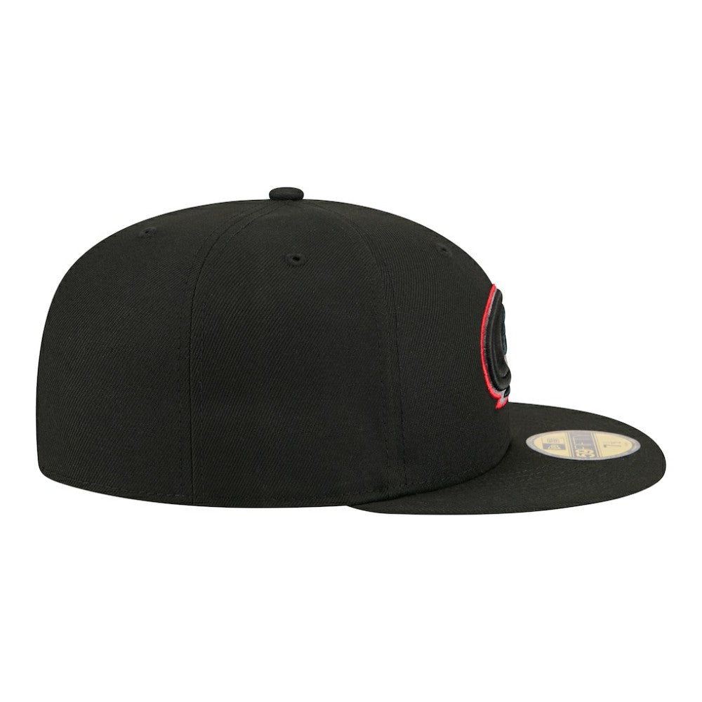 Carolina Hurricanes New Era Color Pop 59FIFTY Fitted Hat - Black Hats