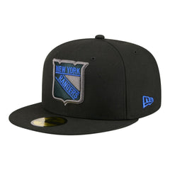 New York Rangers New Era Color Pop 59FIFTY Fitted Hat - Black Hats