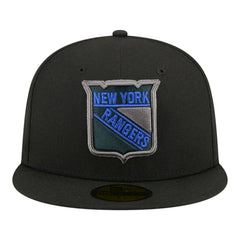 New York Rangers New Era Color Pop 59FIFTY Fitted Hat - Black Hats