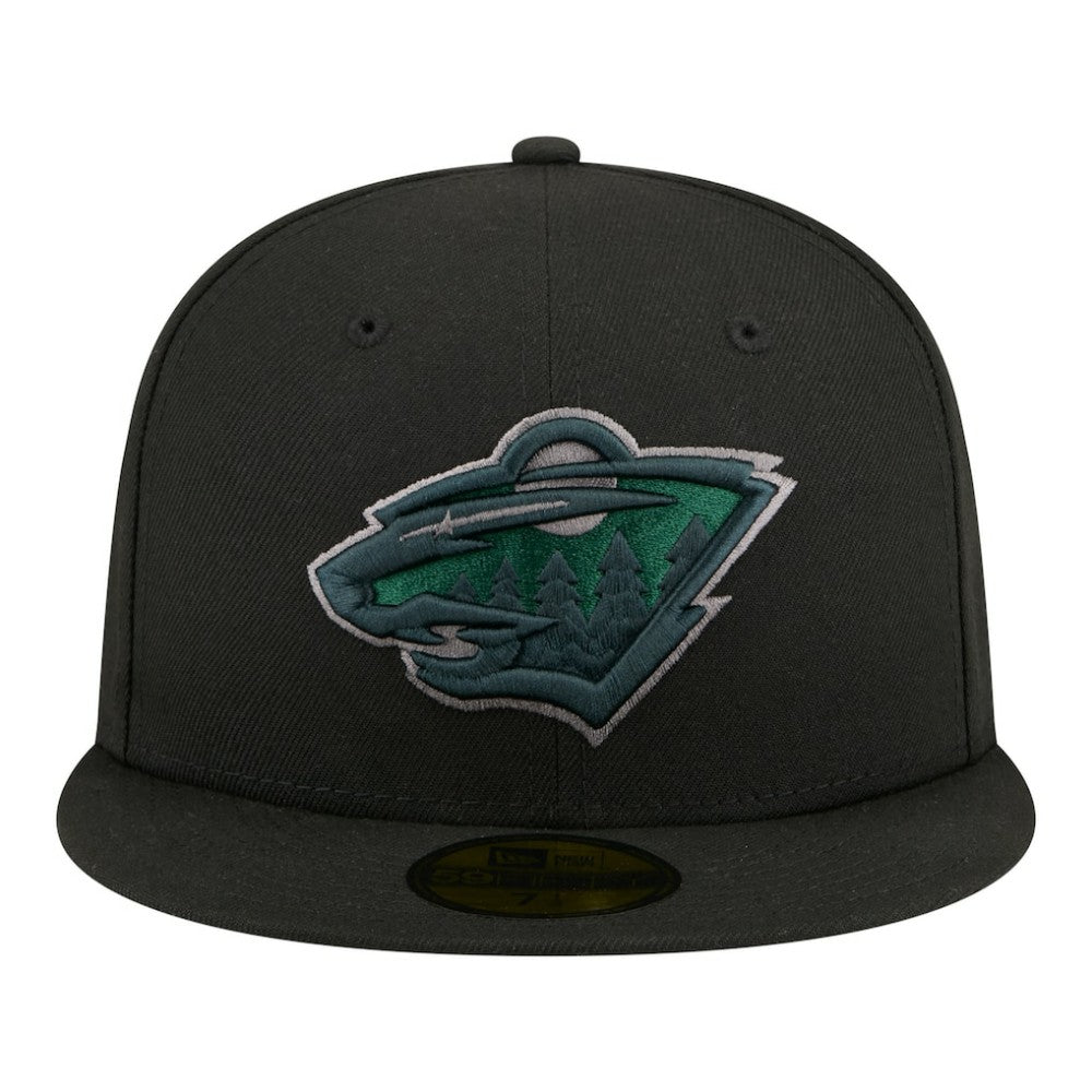 Minnesota Wild New Era Color Pop 59FIFTY Fitted Hat - Black Hats