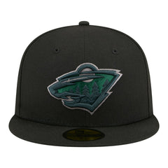 Minnesota Wild New Era Color Pop 59FIFTY Fitted Hat - Black Hats