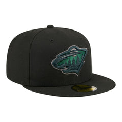 Minnesota Wild New Era Color Pop 59FIFTY Fitted Hat - Black Hats