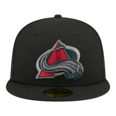 Colorado Avalanche New Era Color Pop 59FIFTY Fitted Hat - Black Hats