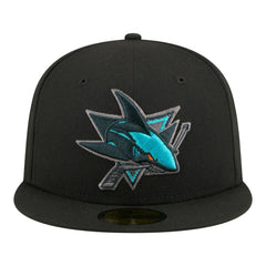 San Jose Sharks New Era Color Pop 59FIFTY Fitted Hat - Black Hats