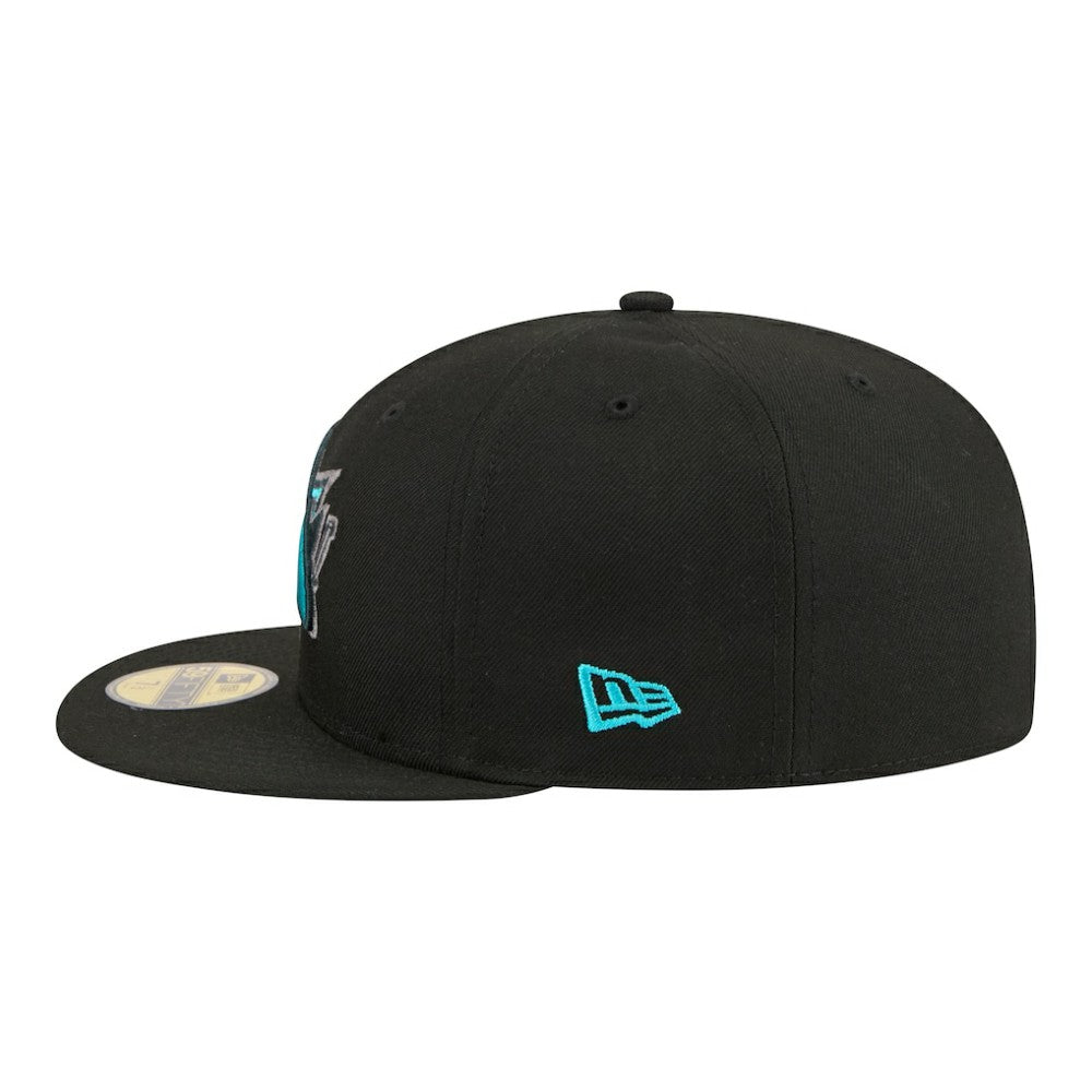 San Jose Sharks New Era Color Pop 59FIFTY Fitted Hat - Black Hats