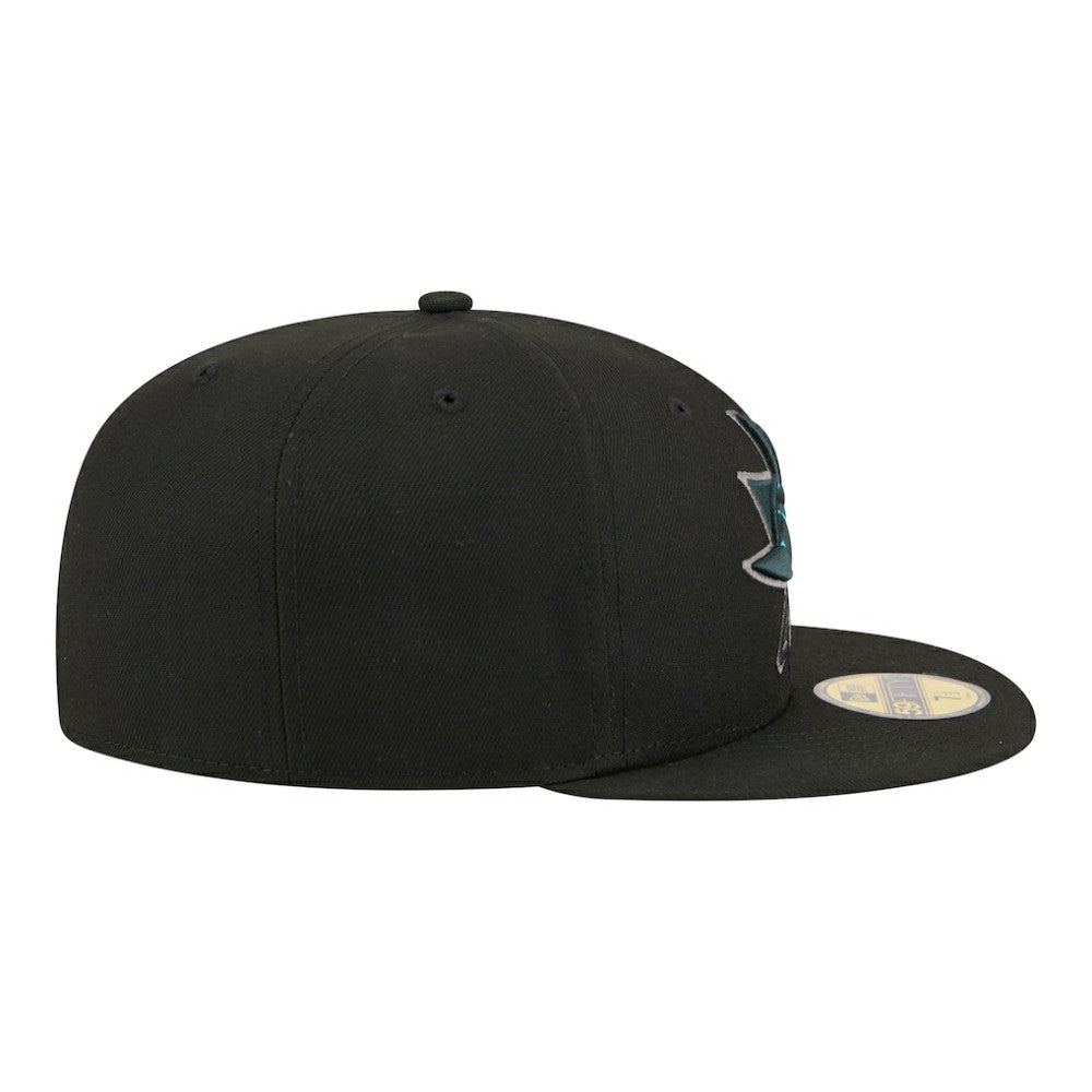 San Jose Sharks New Era Color Pop 59FIFTY Fitted Hat - Black Hats