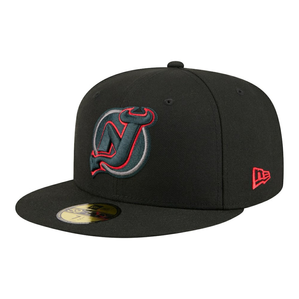 New Jersey Devils New Era Color Pop 59FIFTY Fitted Hat - Black Jerseys