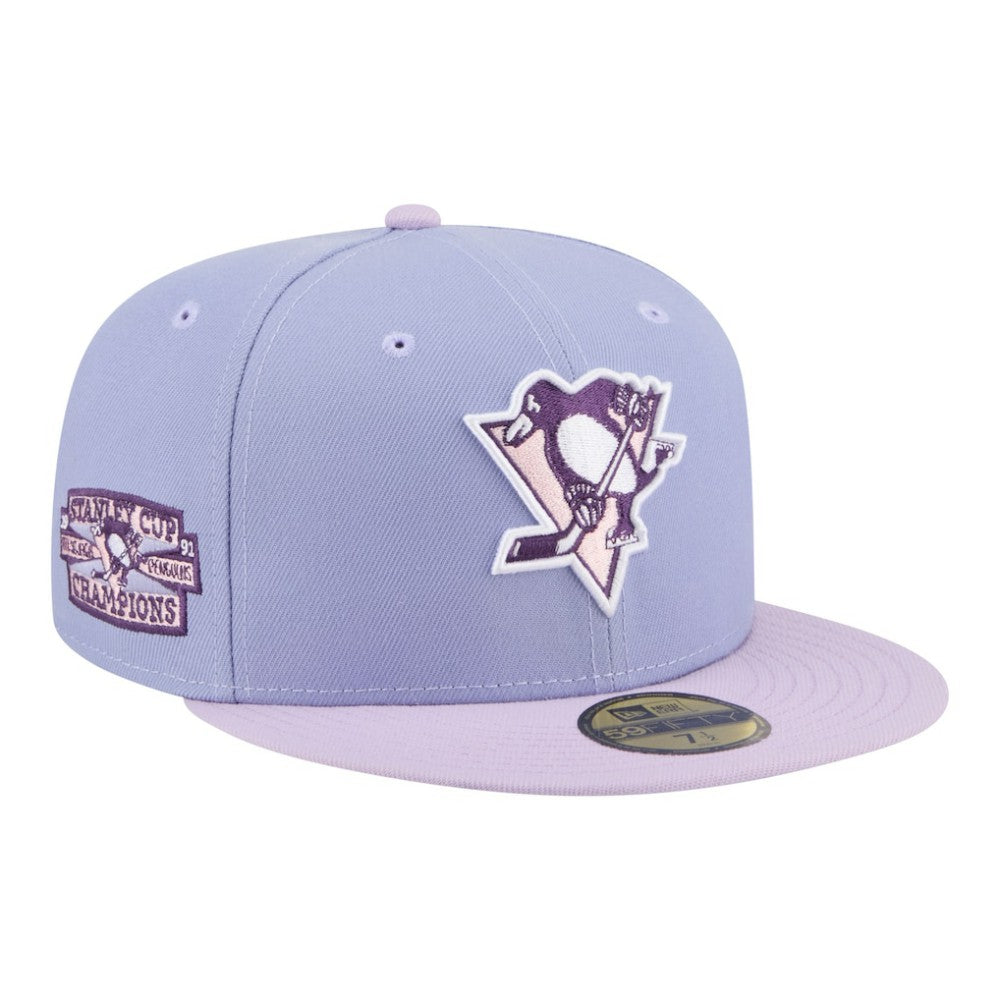 Pittsburgh Penguins New Era Lavender Bloom 59FIFTY Fitted Hat - Light Purple/Purple Hats