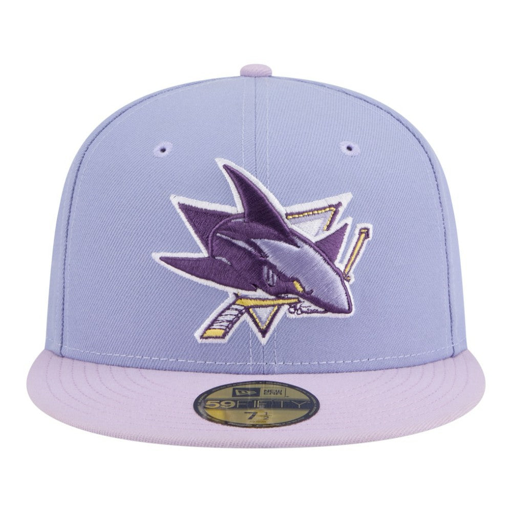 San Jose Sharks New Era Lavender Bloom 59FIFTY Fitted Hat - Light Purple/Purple Hats