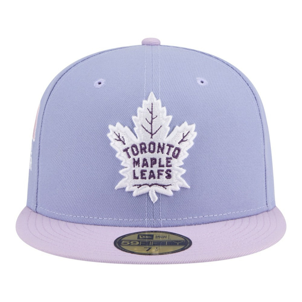 Toronto Maple Leafs New Era Lavender Bloom 59FIFTY Fitted Hat - Light Purple/Purple Hats
