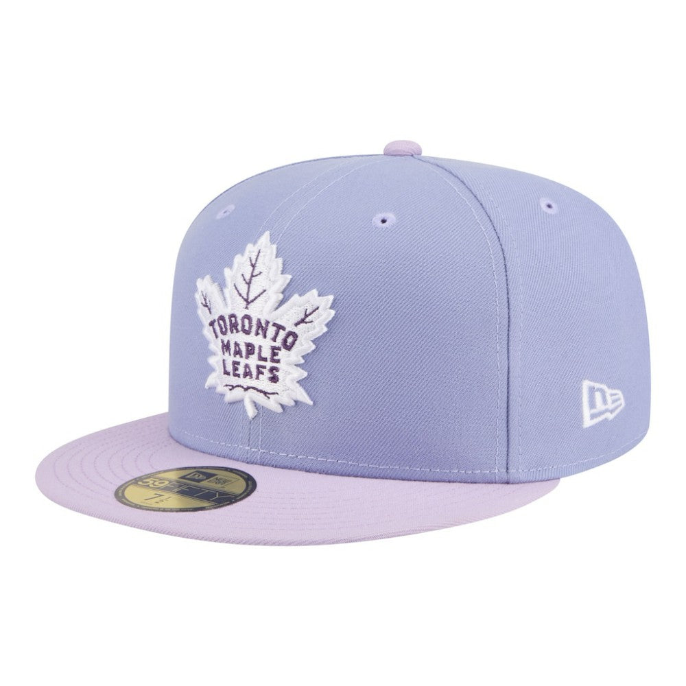 Toronto Maple Leafs New Era Lavender Bloom 59FIFTY Fitted Hat - Light Purple/Purple Hats