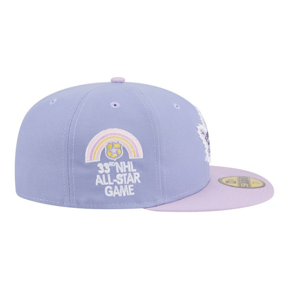 Toronto Maple Leafs New Era Lavender Bloom 59FIFTY Fitted Hat - Light Purple/Purple Hats