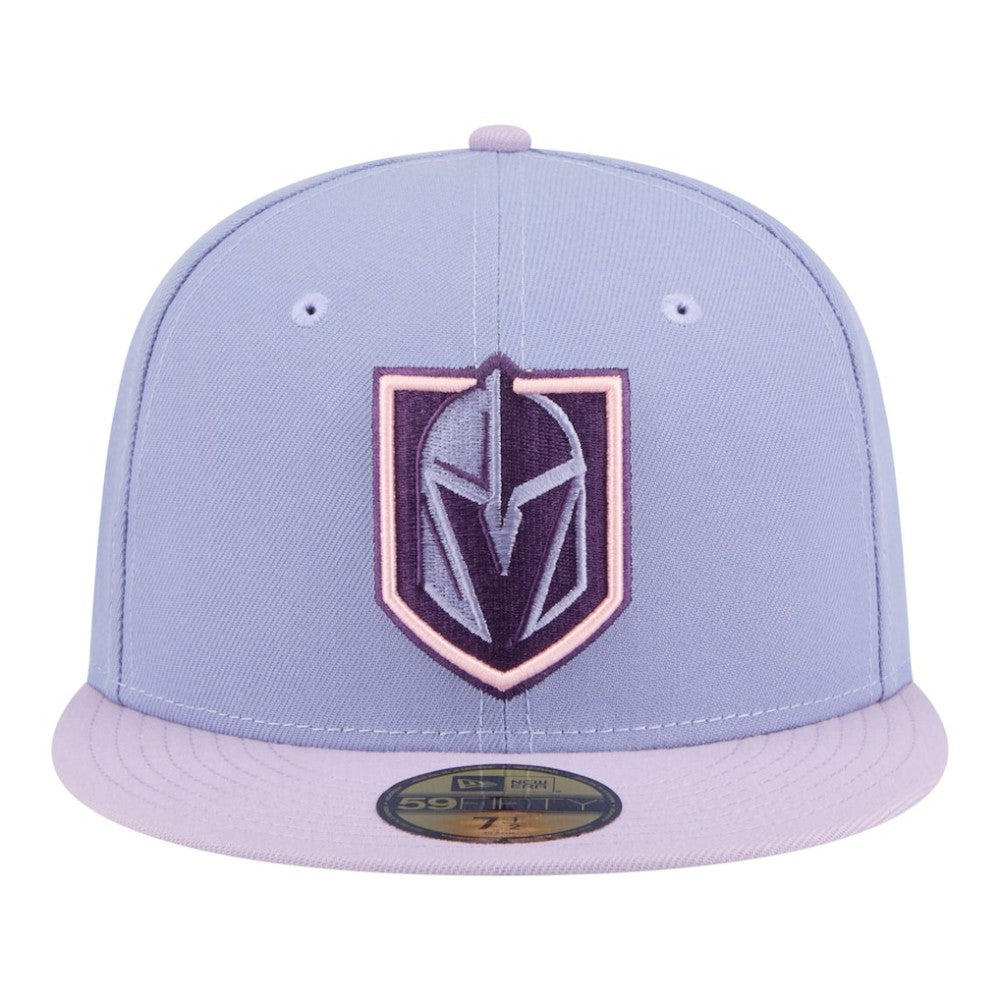 Vegas Golden Knights New Era Lavender Bloom 59FIFTY Fitted Hat - Light Purple/Purple Hats