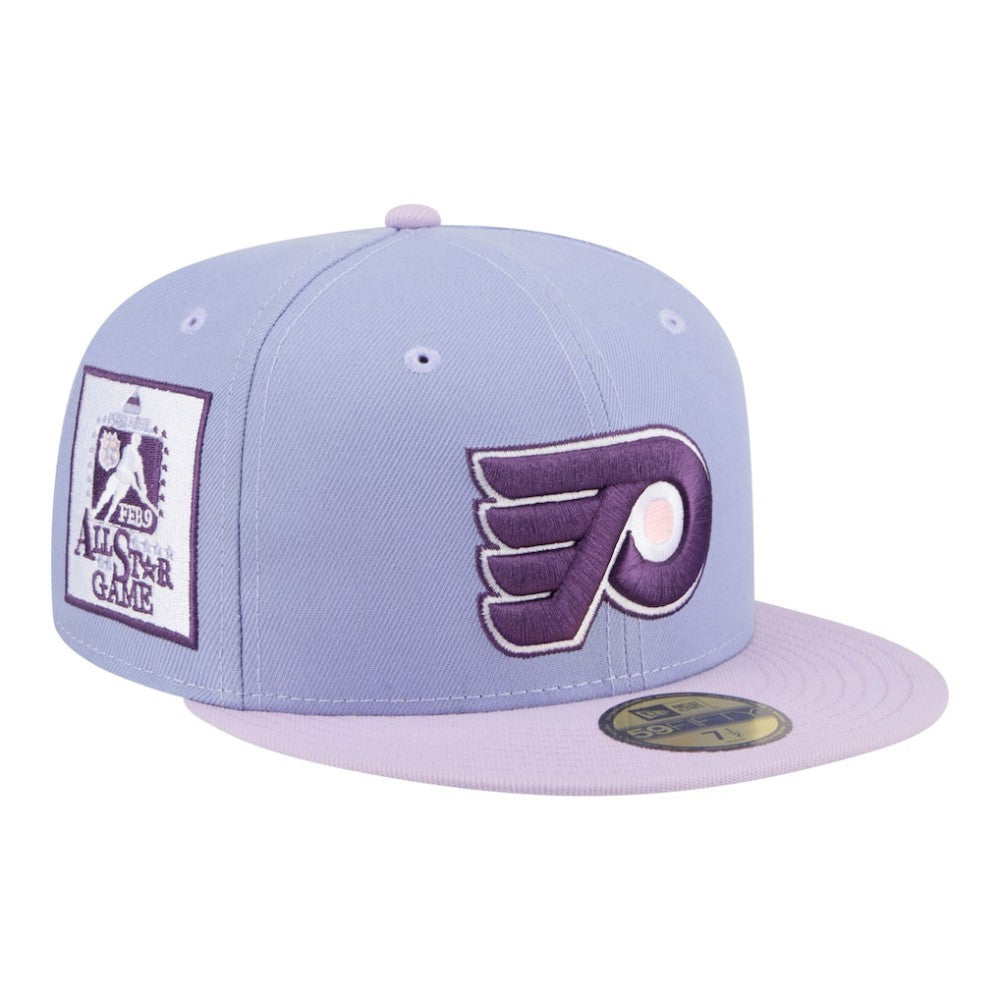 Philadelphia Flyers New Era Lavender Bloom 59FIFTY Fitted Hat - Light Purple/Purple Hats