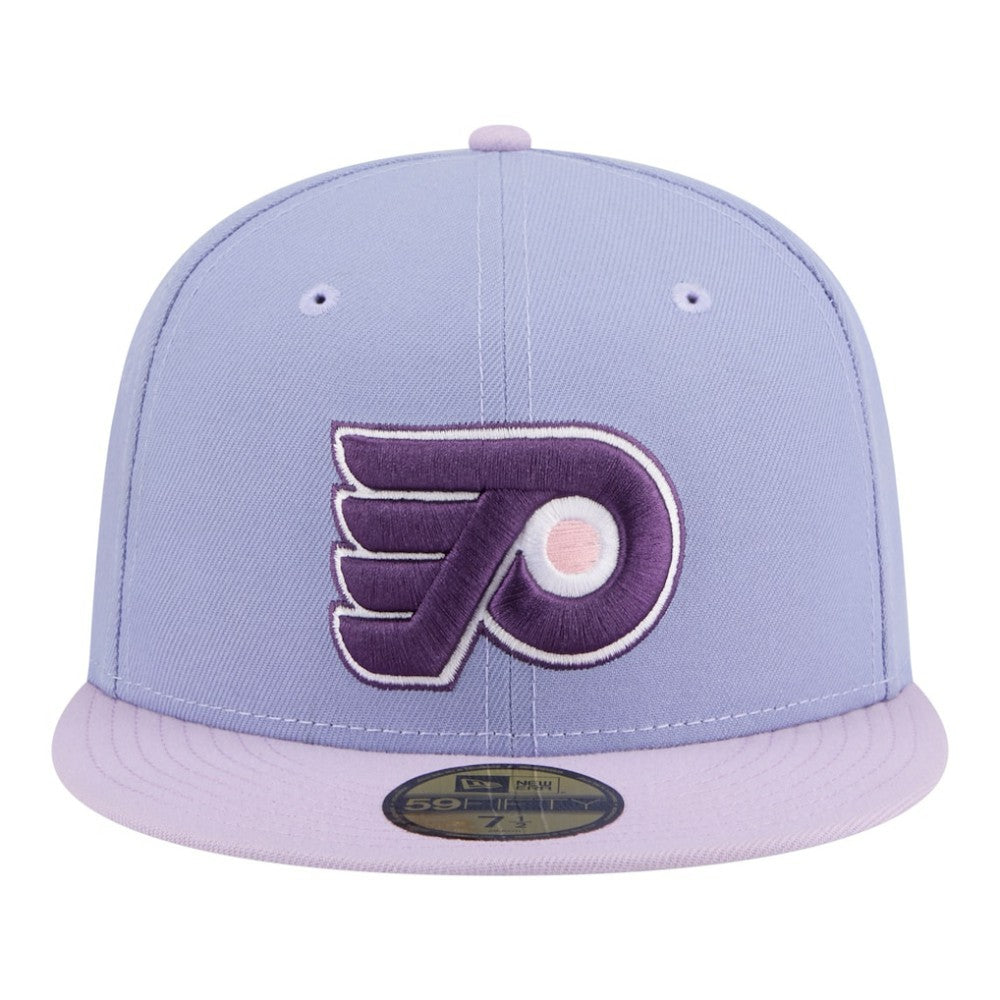 Philadelphia Flyers New Era Lavender Bloom 59FIFTY Fitted Hat - Light Purple/Purple Hats