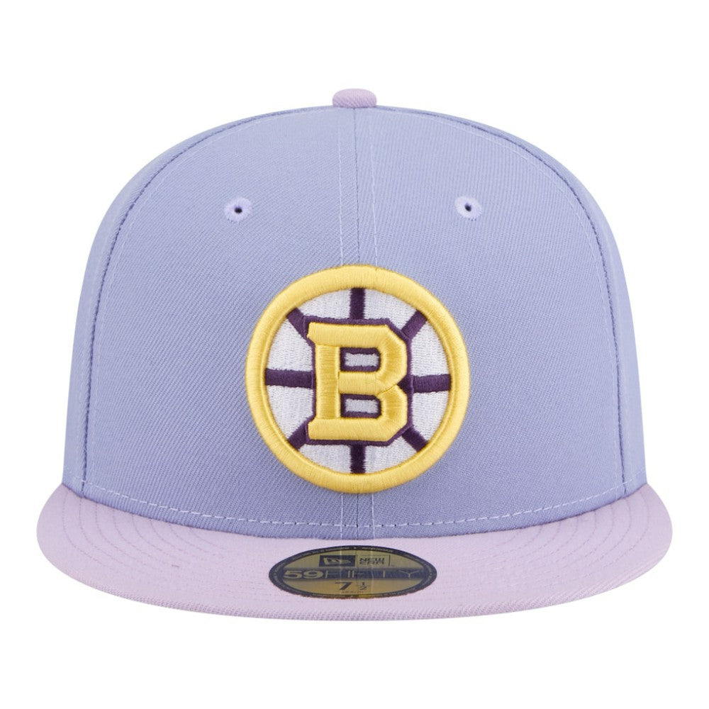 Boston Bruins New Era Lavender Bloom 59FIFTY Fitted Hat - Light Purple/Purple Hats