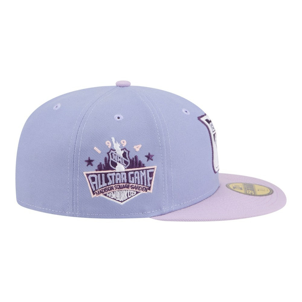 New York Rangers New Era Lavender Bloom 59FIFTY Fitted Hat - Light Purple/Purple Hats