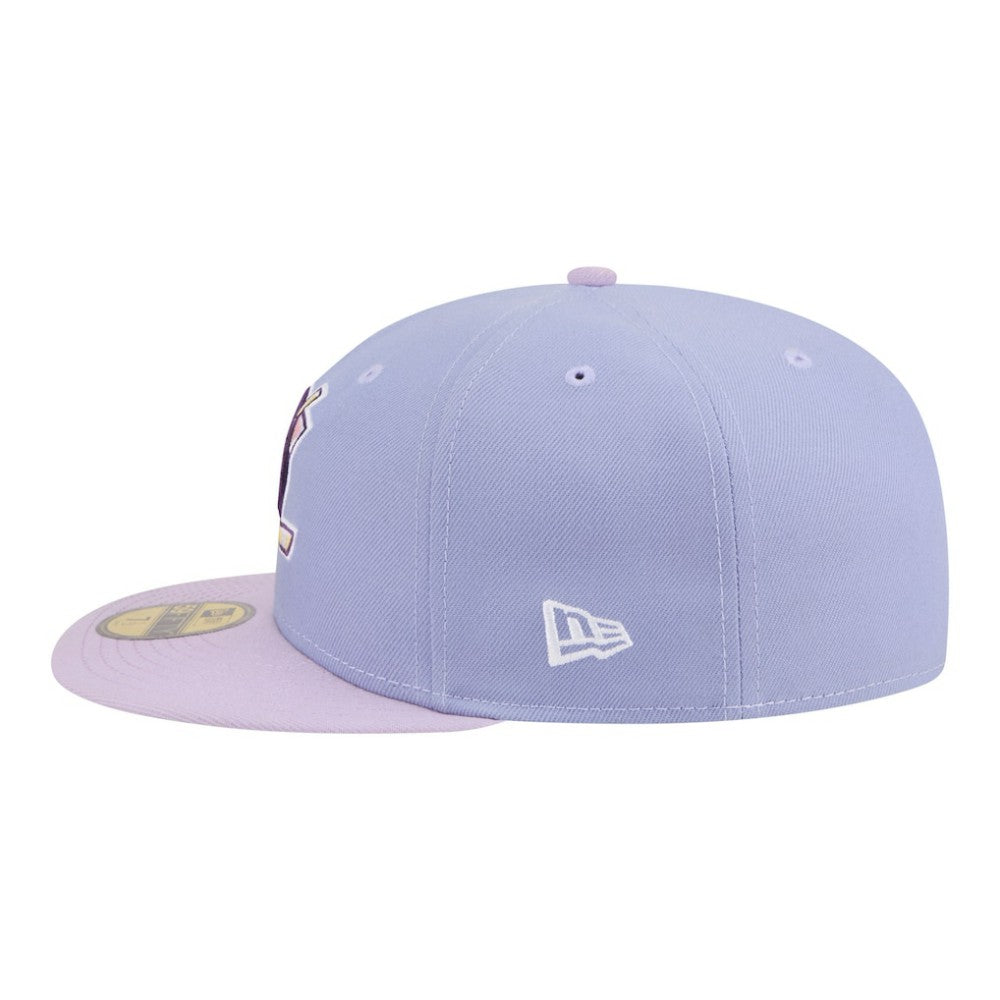 Anaheim Ducks New Era Lavender Bloom 59FIFTY Fitted Hat - Light Purple/Purple Hats